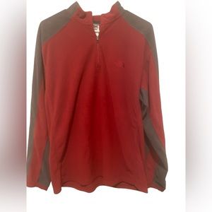 The North Face Crimson and Charcoal Pullover